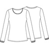 image:imageCherokee Women Underscrubs Workwear Core Stretch Little Miss Panda Long Sleeve Knit Tee 4709Little Miss Panda