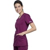 image:imageCherokee Womens Medical Scrub Sets Round Neck Top amp Jogger PantWine