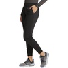 image:imageCherokee Womens Scrub Sets V Neck Top with Mid Rise Jogger PantBlack