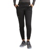 image:imageCherokee Womens Scrub Sets V Neck Top with Mid Rise Jogger PantBlack