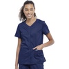 image:imageCherokee Womens Scrub Sets V Neck Top with Mid Rise Jogger PantNavy