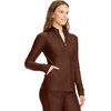 image:imageCherokee in Kinetic Womens Scrub Jacket Zip Front 2 Pockets Layering ShirtEspresso Express
