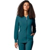 image:imageCherokee Allura Scrub Jacket for Women Zip Front 4 Pockets Tailored FitCaribbean Blue