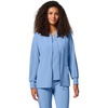 image:imageCherokee Allura Scrub Jacket for Women Zip Front 4 Pockets Tailored FitCiel Blue