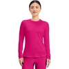 image:imageCherokee Underscrub Long Sleeve Womens Knit Tee Nursing Underscrubs Crew Neck Layering Top for Women  CK773Electric Pink