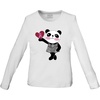 image:imageCherokee Women Underscrubs Workwear Core Stretch Little Miss Panda Long Sleeve Knit Tee 4709Little Miss Panda