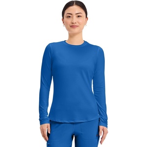image:imageCherokee Underscrub Long Sleeve Womens Knit Tee Nursing Underscrubs Crew Neck Layering Top for Women  CK773Royal