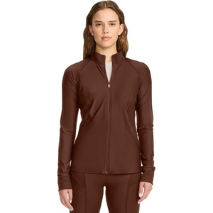 image:imageCherokee in Kinetic Womens Scrub Jacket Zip Front 2 Pockets Layering ShirtEspresso Express