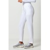image:imageCherokee Allura Mid Rise Joggers Scrub Pant for Women with 5 PocketsWhite