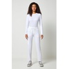 image:imageCherokee Allura Mid Rise Joggers Scrub Pant for Women with 5 PocketsWhite
