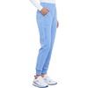 image:imageCherokee Allura Womens Mid Rise Jogger Scrub Pants with 5 PocketsCiel Blue
