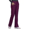 image:imageCherokee Form Women Scrubs Pant Mid Rise Moderate Flare Leg Pullon CK091Wine