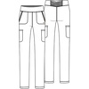 image:imageCherokee Form Women Scrubs Pant Mid Rise Slim Straight Pullon CK007Pewter