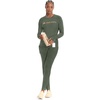 image:imageCherokee Kinetic Womens Scrub Leggings Natural Rise 3 Pockets Soft StretchSap Green