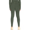 image:imageCherokee Kinetic Womens Scrub Leggings Natural Rise 3 Pockets Soft StretchSap Green