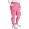 image:imageCherokee Scrubs for Women Pant with Mid Rise Tapered Leg Drawstring Moisture Wicking Easy Care amp 360 Stretch Fabric  CK092Blush Berry
