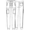 image:imageCherokee Scrubs for Women Pant with Mid Rise Tapered Leg Drawstring Moisture Wicking Easy Care amp 360 Stretch Fabric  CK092Blush Berry