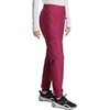 image:imageCherokee Scrubs for Women Pant with Mid Rise Tapered Leg Drawstring Moisture Wicking Easy Care amp 360 Stretch Fabric  CK092Wine