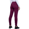 image:imageCherokee Statement Women Scrubs Pant Mid Rise Tapered Leg Pullon CK175Wine