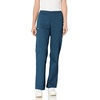 image:imageCherokee Womens Mid Rise Straight Leg Elastic Waist PantCaribbean Blue