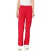 image:imageCherokee Womens Mid Rise Straight Leg Elastic Waist PantRed