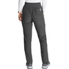 image:imageCherokee Womens Pullon Cargo Scrub Pant Mid Rise Tapered Leg with 4 Pockets  CK248AHeather Pewter