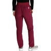 image:imageCherokee Womens Pullon Cargo Scrub Pant Mid Rise Tapered Leg with 4 Pockets  CK248AWine