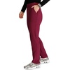 image:imageCherokee Womens Pullon Cargo Scrub Pant Mid Rise Tapered Leg with 4 Pockets  CK248AWine