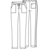 image:imageCherokee Workwear Core Stretch Women Scrubs Pant Mid Rise Straight Leg Drawstring 4203Royal