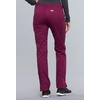 image:imageCherokee Workwear Core Stretch Women Scrubs Pant Mid Rise Straight Leg Drawstring 4203Wine