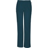 image:imageCherokee Womens Mid Rise Straight Leg Elastic Waist PantCaribbean Blue