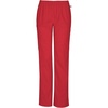image:imageCherokee Womens Mid Rise Straight Leg Elastic Waist PantRed