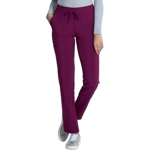 image:imageCherokee Allura Mid Rise Joggers Scrub Pant for Women with 5 PocketsWine