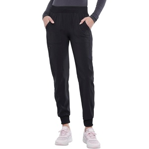 image:imageCherokee Allura Womens Mid Rise Jogger Scrub Pants with 5 PocketsBlack