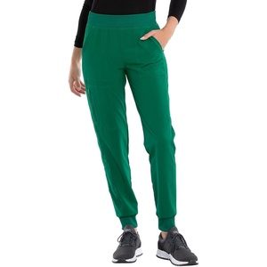 image:imageCherokee Allura Womens Mid Rise Jogger Scrub Pants with 5 PocketsHunter Green