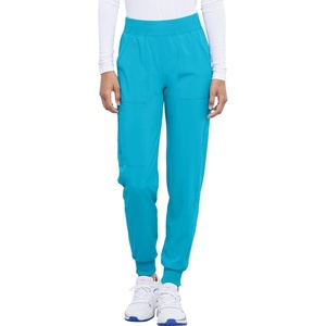 image:imageCherokee Allura Womens Mid Rise Jogger Scrub Pants with 5 PocketsTeal Blue