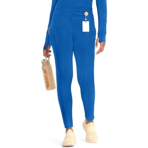image:imageCherokee Kinetic Womens Scrub Leggings Natural Rise 3 Pockets Soft StretchRoyal
