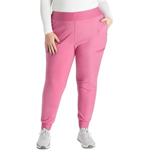image:imageCherokee Scrubs for Women Pant with Mid Rise Tapered Leg Drawstring Moisture Wicking Easy Care amp 360 Stretch Fabric  CK092Blush Berry