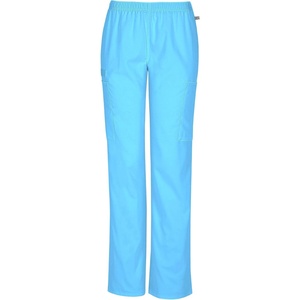 image:imageCherokee Womens Mid Rise Straight Leg Elastic Waist PantTurquoise