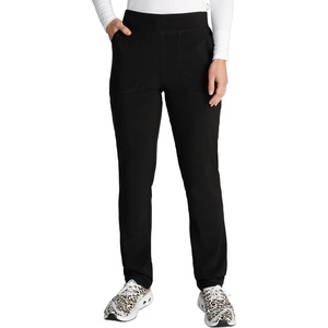 image:imageCherokee Womens Pullon Cargo Scrub Pant Mid Rise Tapered Leg with 4 Pockets  CK248ABlack