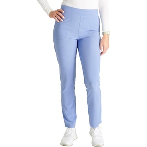 image:imageCherokee Womens Pullon Cargo Scrub Pant Mid Rise Tapered Leg with 4 Pockets  CK248ACiel