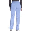 image:imageCherokee Atmos Scrub Pants for Women Straight Leg PullOn Mid RiseBlissful Sky