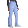 image:imageCherokee Atmos Scrub Pants for Women Straight Leg PullOn Mid RiseBlissful Sky