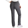 image:imageCherokee Atmos Scrub Pants for Women Straight Leg PullOn Mid RisePewter