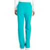 image:imageCherokee Atmos Scrub Pants for Women Straight Leg PullOn Mid RiseTeal Blue