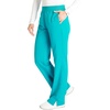 image:imageCherokee Atmos Scrub Pants for Women Straight Leg PullOn Mid RiseTeal Blue