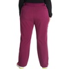 image:imageCherokee Atmos Scrub Pants for Women Straight Leg PullOn Mid RiseWine
