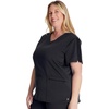 image:imageCherokee Atmos V Neck Womens Scrub Tops VNeck Soft Stretch 2 PocketsBlack
