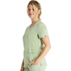 image:imageCherokee Atmos V Neck Womens Scrub Tops VNeck Soft Stretch 2 PocketsCool Cucumber