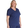 image:imageCherokee Atmos V Neck Womens Scrub Tops VNeck Soft Stretch 2 PocketsNavy